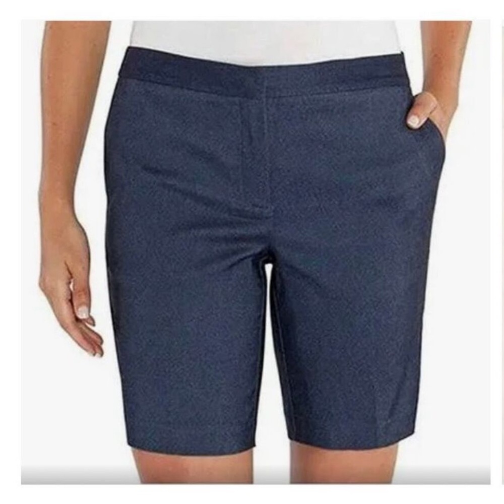 MARIO SERRANI ITALY COMFORT STRETCH FABRIC SHORTS WITH TUMMY CONTROL sz 16 EUC